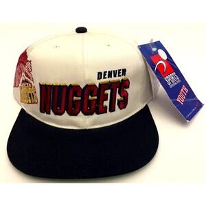NEW Denver Nuggets 1996 SHADOW Sports Specialties snapback yth NBA Draft vtg NWT